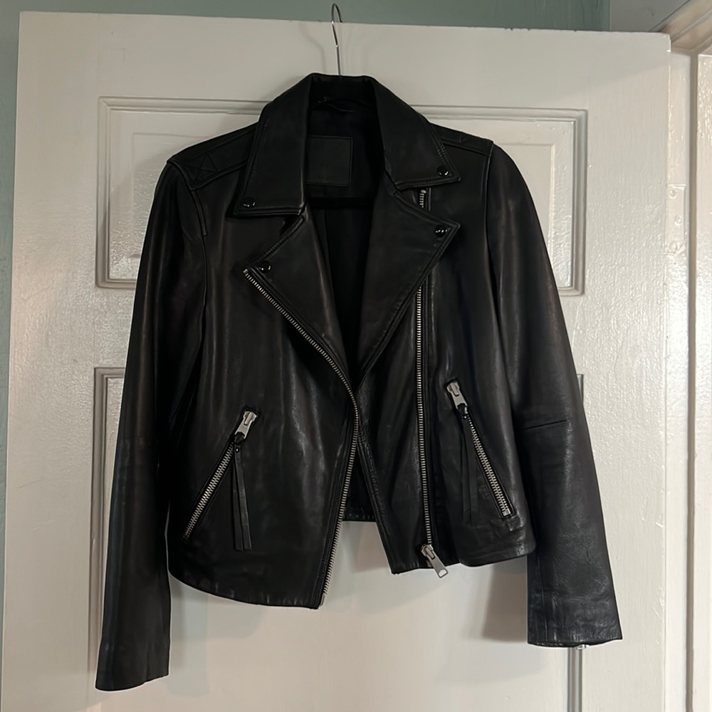 Beautiful AllSaints Dalby Leather Jacket sz US 6